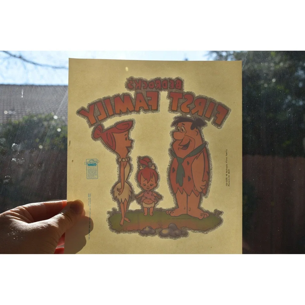 Vintage Flintstones Iron On Transfer 70s Bedrock First Family Graphic NOS A1041